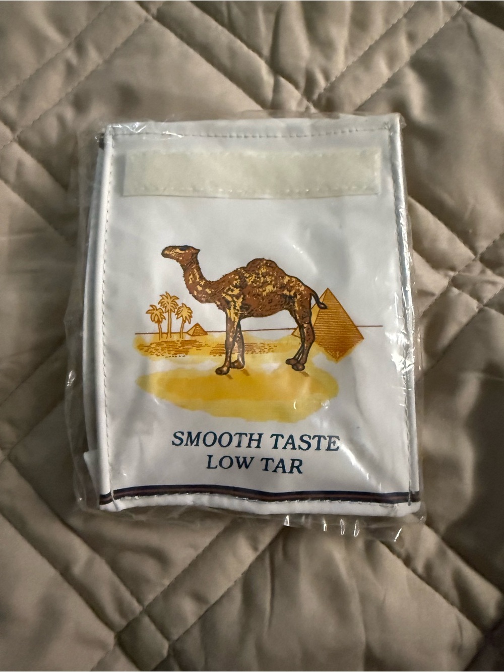 Camel Print White Women's Clutch Bag - Smooth Taste